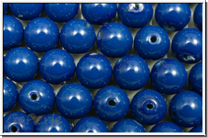 PRECIOSA Round Pearls MAXIMA, 6mm, blue, navy - crystal, 10 Stk.