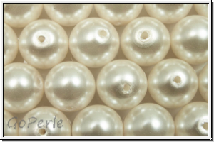 PRECIOSA Round Pearls MAXIMA, 8mm, white - pearl effect, 5 Stk.