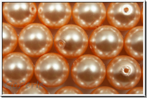 PRECIOSA Round Pearls MAXIMA, 8mm, peach - pearl effect, 5 Stk.