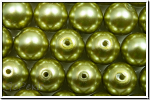 PRECIOSA Round Pearls MAXIMA, 8mm, green, lt. - pearl effect, 5 Stk.