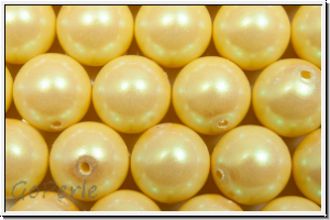 PRECIOSA Round Pearls MAXIMA, 8mm, yellow - pearlescent, 5 Stk.