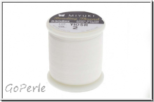 MIYUKI Beading Thread, Fdelgarn, eggshell, 1 Spule