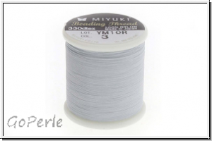 MIYUKI Beading Thread, Fdelgarn, grey, 1 Spule