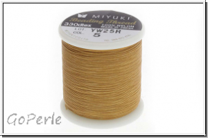 MIYUKI Beading Thread, Fdelgarn, gold, 1 Spule