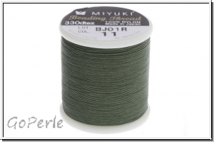 MIYUKI Beading Thread, Fdelgarn, green, 1 Spule