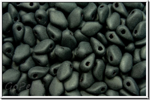 Gekko-Beads, 3x5mm, black, op., matte, 50 Stk.