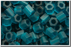 TH-08-0007bdf, TOHO Hexagon, 08/0, teal, trans., matte, 10g