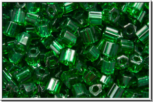 TH-11-0939, TOHO Hexagon, 11/0, emerald, trans., 10g