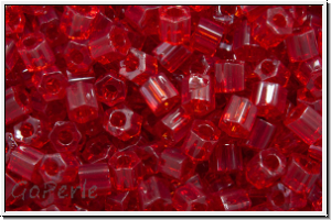 TH-11-0005c, TOHO Hexagon, 11/0, ruby, trans., 10g