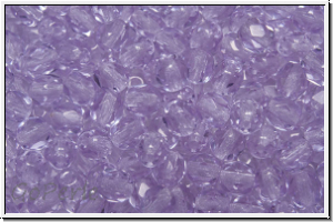 Bhm. Glasschliffperle, feuerpol., 4mm, violet, trans., 50 Stk.