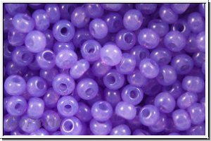 PR-11-02623, PRECIOSA Rocailles, 11/0, white, opal, solgel lilac-3, 20g