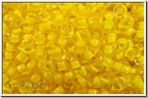 PR-11-08A86, PRECIOSA Rocailles, 11/0, crystal, trans., terra intensive yellow-ld., 20g