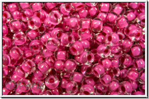 PR-11-08A26, PRECIOSA Rocailles, 11/0, crystal, trans., terra intensive magenta-ld., 20g