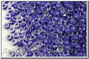 PR-11-08A28, PRECIOSA Rocailles, 11/0, crystal, trans., terra intensive purple-ld., 20g