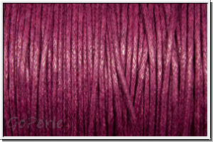 Baumwollkordel (BW), gewachst, 1mm, magenta, Preis/m