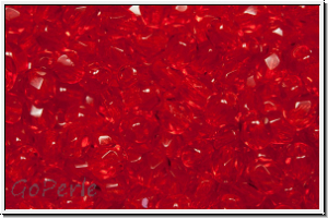 Bhm. Glasschliffperle, feuerpol., 4mm, siam, lt., trans., 50 Stk.