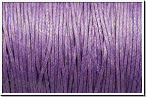 Baumwollkordel (BW), gewachst, 1mm, violet, Preis/m