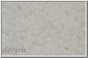 bhm. Glasperle, rund, 3mm, white, opal, 50 Stk.