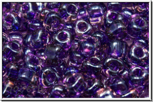 TR-05-1835, MIYUKI Triangles, 05/0, lt. purple, trans., dk. purple-ld., 10g