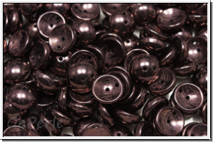 Piggy Beads, 4x8mm, black, op., vega luster, 25 Stk.