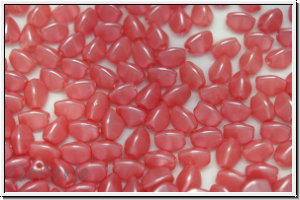 PB-02010-25007, Pinch Beads, 5x3mm, white, alabaster, light coral pastel, 65 Stk.