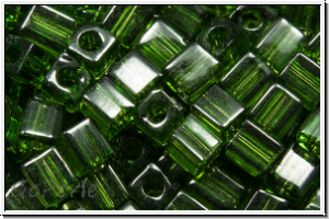 SB-03-0158, MIYUKI Squares, 3mm, olivine, trans., 10g