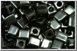 SB-04-0401, MIYUKI Squares, 4mm, black, op., 15g