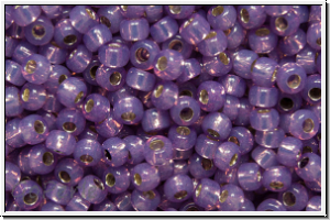 R-11-2108, TOHO Rocailles, 11/0, amethyst, opal, silver-ld., 10g