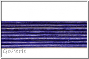 Lederband, 1,3mm, rund, violet, Ziege, Lnge 1 m