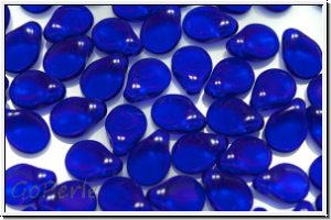 Pip-Beads, 5x7mm, cobalt, trans., 50 Stk.