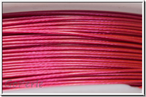 Schmuckdraht, 0,45 mm, 7 Strnge, nylonumm., hot pink, Preis/m