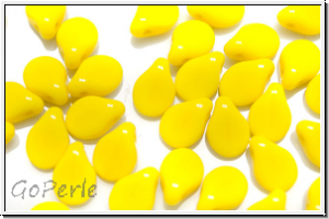 Pip-Beads, 5x7mm, yellow, op., 50 Stk.