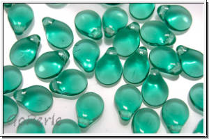 Pip-Beads, 5x7mm, emerald, lt., trans., 50 Stk.