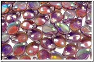 Pip-Beads, 5x7mm, amethyst, trans., AB, 50 Stk.