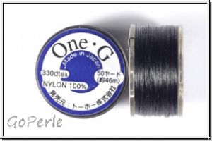 TOHO OneG Beading-Thread Fdelgarn, black, 1 Spule