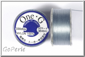 TOHO OneG Beading-Thread Fdelgarn, grey, 1 Spule