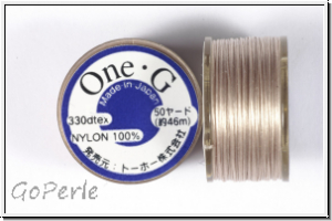 TOHO OneG Beading-Thread Fdelgarn, beige, 1 Spule