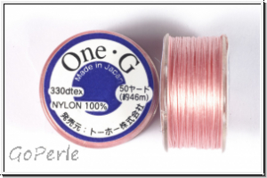 TOHO OneG Beading-Thread Fdelgarn, rosa, 1 Spule