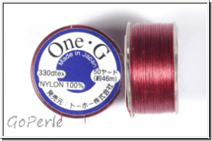 TOHO OneG Beading-Thread Fdelgarn, burgundy, 1 Spule