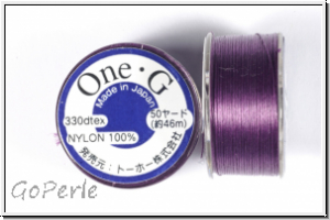 TOHO OneG Beading-Thread Fdelgarn, violet, 1 Spule