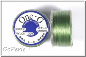 TOHO OneG Beading-Thread Fdelgarn, green, 1 Spule