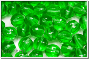 Melone, 6mm, chrysolite, pale, trans., 25 Stk.