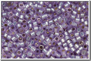 DB0629, MIYUKI Delica, 11/0, lavender (deyd), opal, silver-ld., 5g