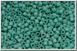 DB0375, MIYUKI Delica, 11/0, turquoise, met., matte, 5g