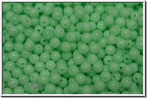 bhm. Glasperle, rund, 3mm, mint, opal, 50 Stk.