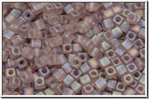 SBS-18-0142fr, MIYUKI Squares, 1,8mm, amethyst, lt., trans., matte, AB, 5g