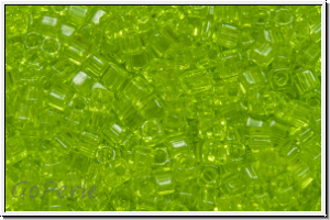 SBS-18-0143, MIYUKI Squares, 1,8mm, green, lime, trans., 5g