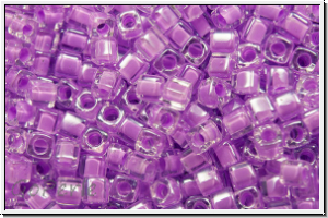 SBS-18-0222, MIYUKI Squares, 1,8mm, crystal, trans., orchid-ld., 5g