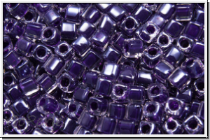 SBS-18-0223, MIYUKI Squares, 1,8mm, crystal, trans., grape-ld., 5g