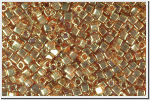 SBS-18-0311, MIYUKI Squares, 1,8mm, topaz, trans., gold-ld., luster, 5g